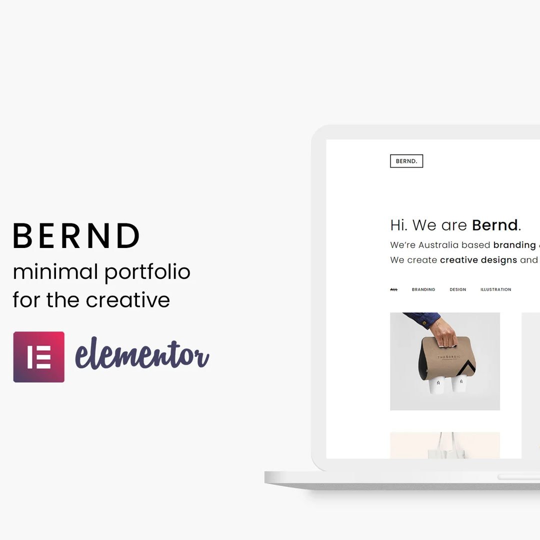Bernd - Minimal WordPress Portfolio Theme