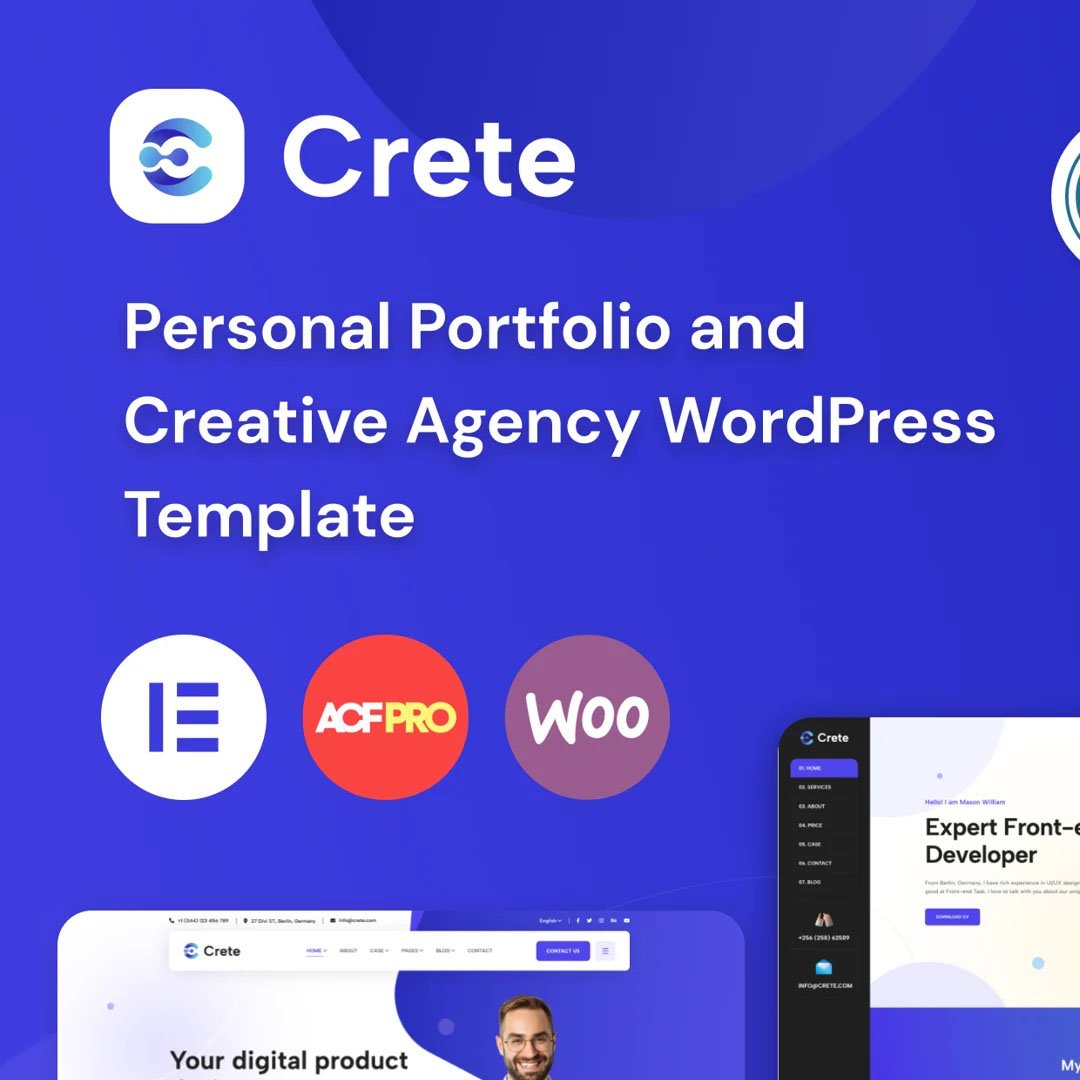 Crete - Portfolio and Agency WorPress Theme